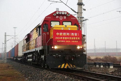 中歐班列拉來(lái) 洋年貨 中歐班列 西安 2024年首趟年貨專列抵達(dá)西安國(guó)際港