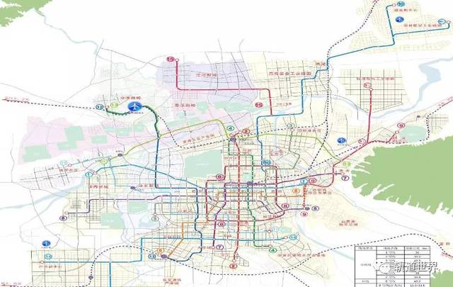 西安市城市軌道交通建設規(guī)劃(2017-2023年)有10條線路